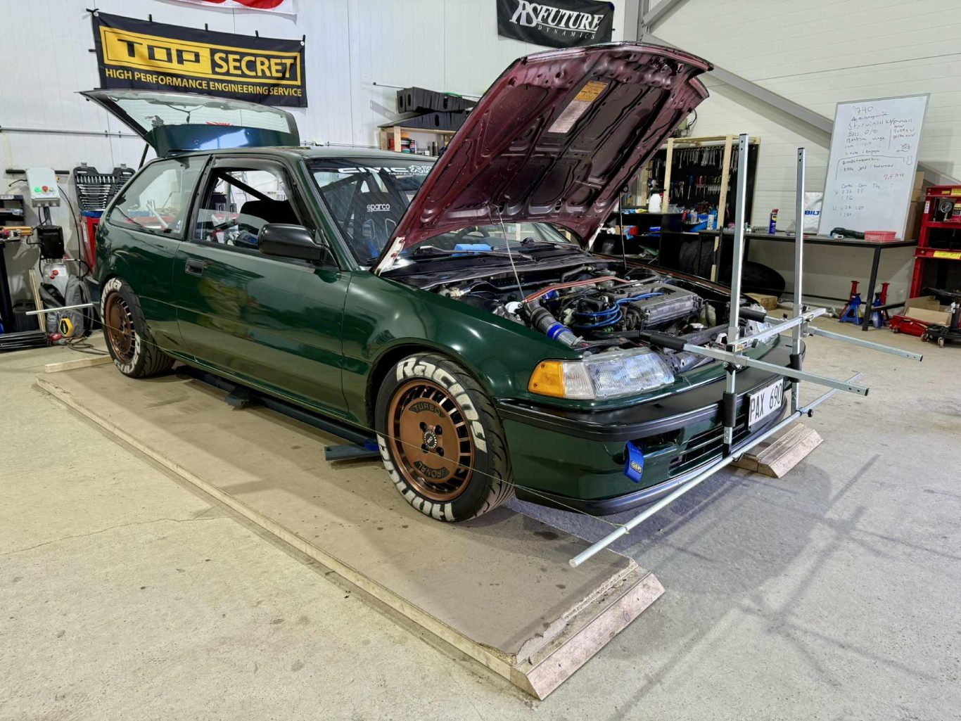Superfräsch Civic EG genomgången i Caster, Camber & Toe